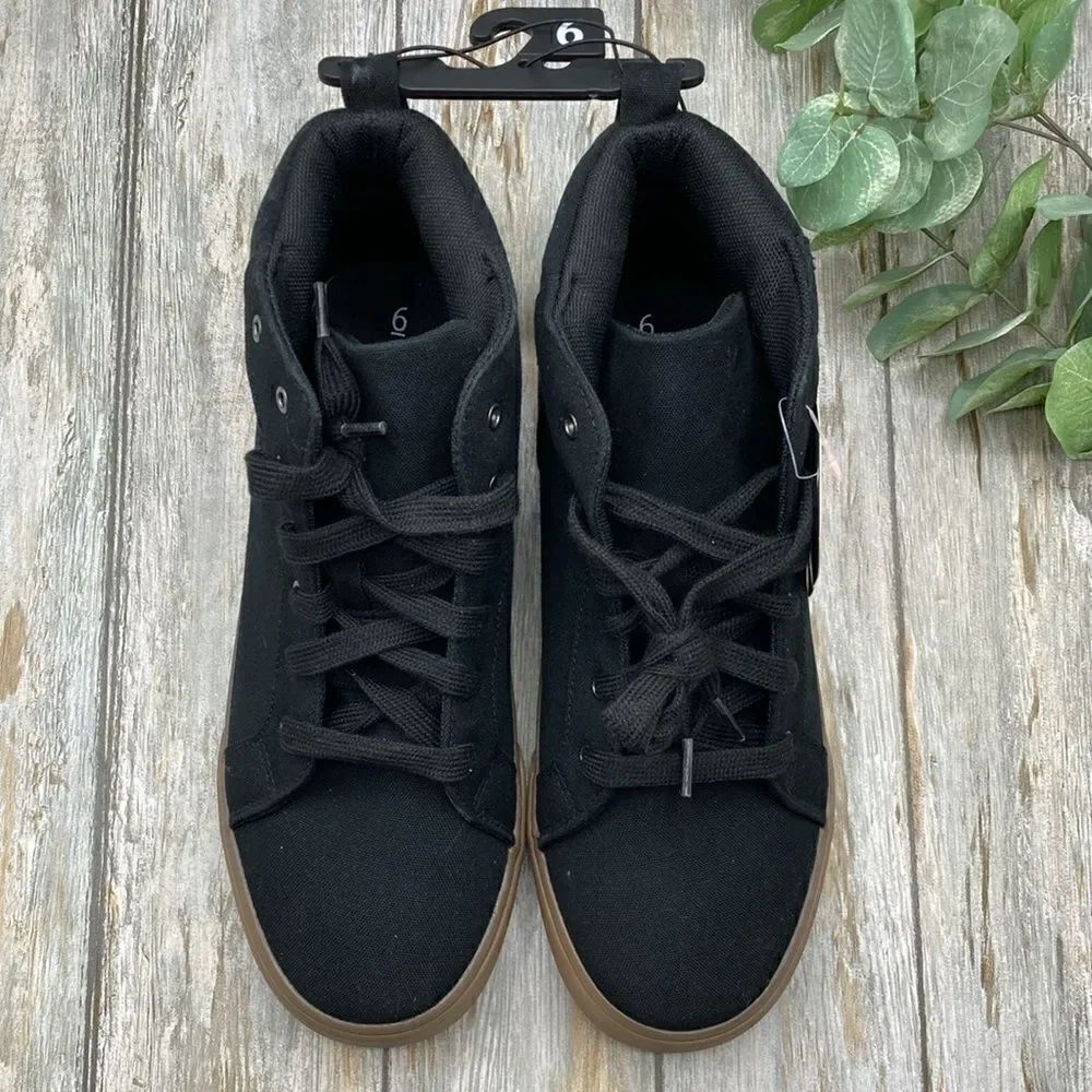 Big Boys Casual Core High-Top Canvas Sneakers Shoes Size 6